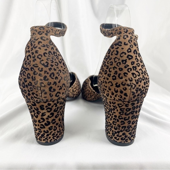 AGL Attilio Giusti Leombruni Leopard Cheetah D’Orsay Pointed Toe Heels Formal - Picture 6 of 8